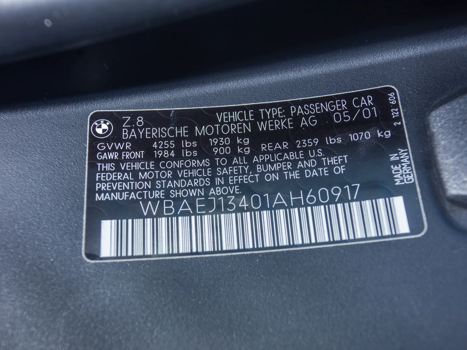 2001 BMW Z8 - Image 14 of 31