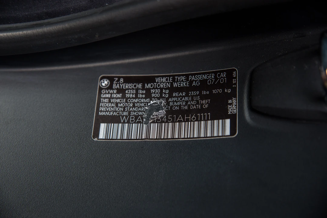 2001 BMW Z8 - Image 14 of 31