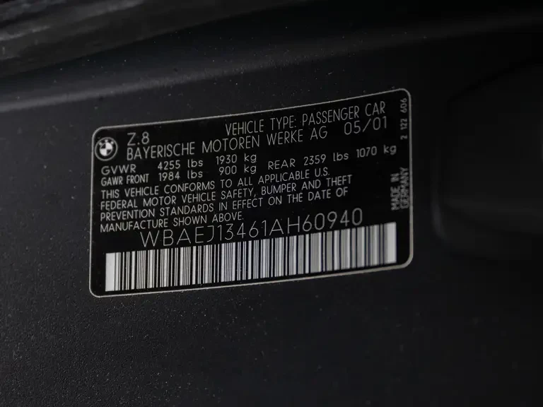 2001 BMW Z8 - Image 25 of 27