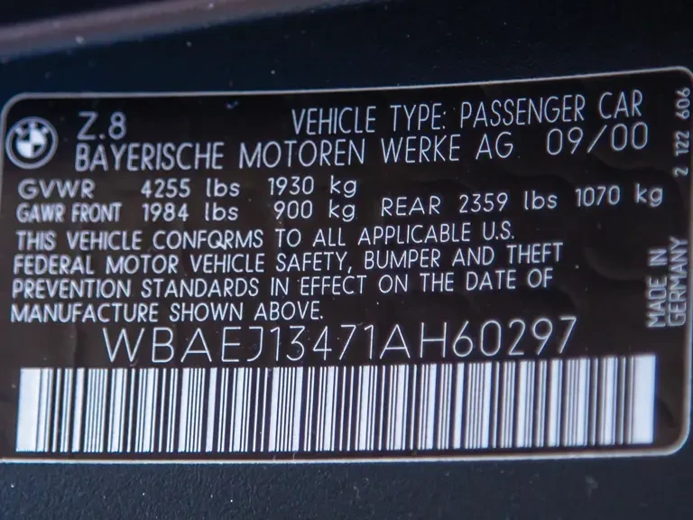 2001 BMW Z8 - Image 26 of 31