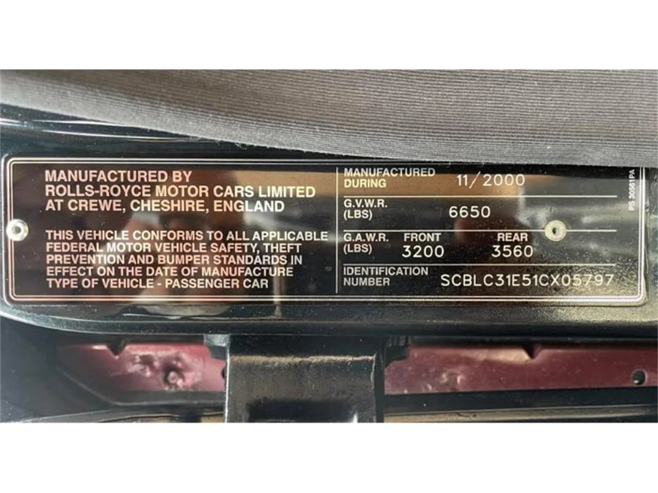 2001 Bentley Arnage - Image 2 of 21