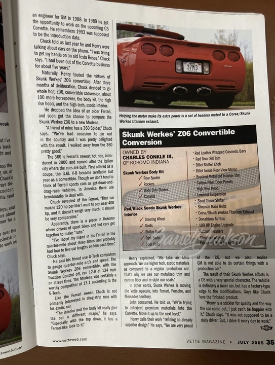 2001 Chevrolet Corvette C5 Z06 - Image 8 of 14