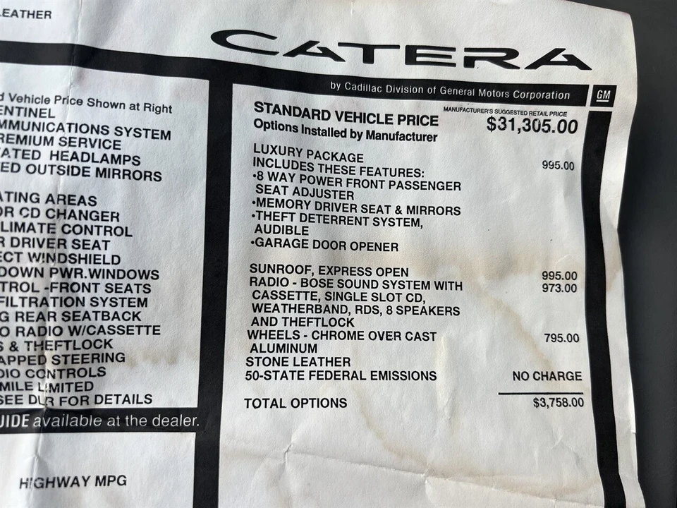 2001 Cadillac Catera - Image 6 of 21