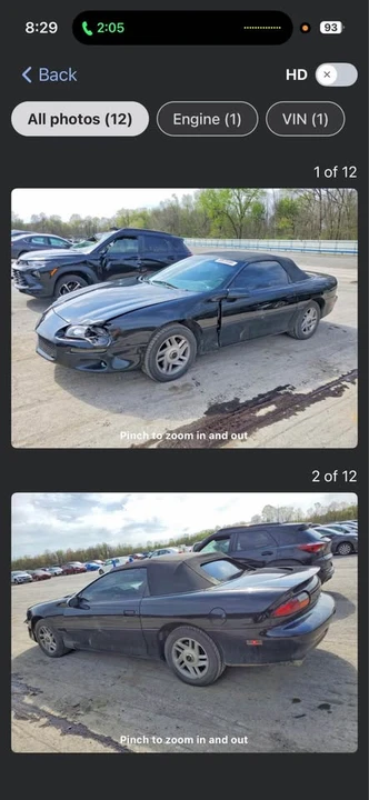 2001 Chevrolet Camaro 4th Gen - Image 8 of 9