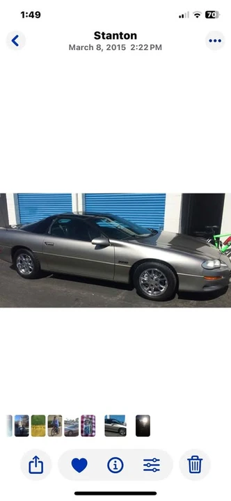 2001 Chevrolet Camaro 4th Gen - Image 2 of 2