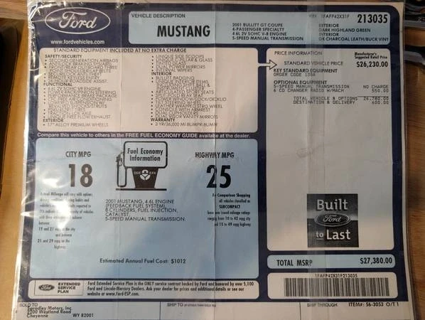 2001 Ford SN95 Mustang - Image 12 of 21
