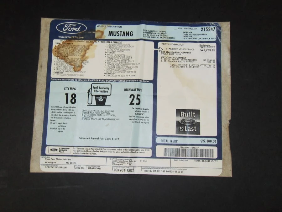 2001 Ford SN95 Mustang - Image 7 of 12