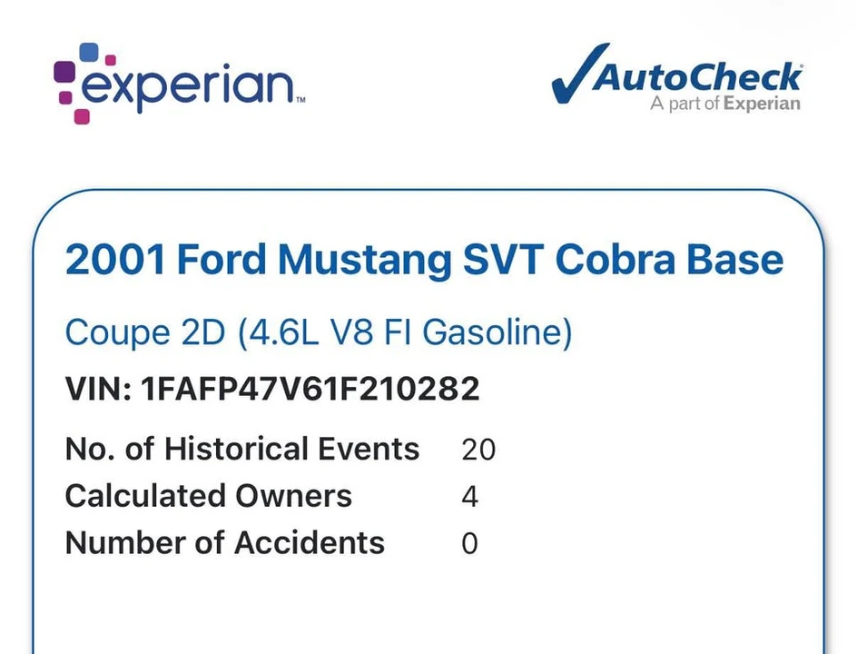 2001 Ford SN95 Mustang Cobra - Image 18 of 20
