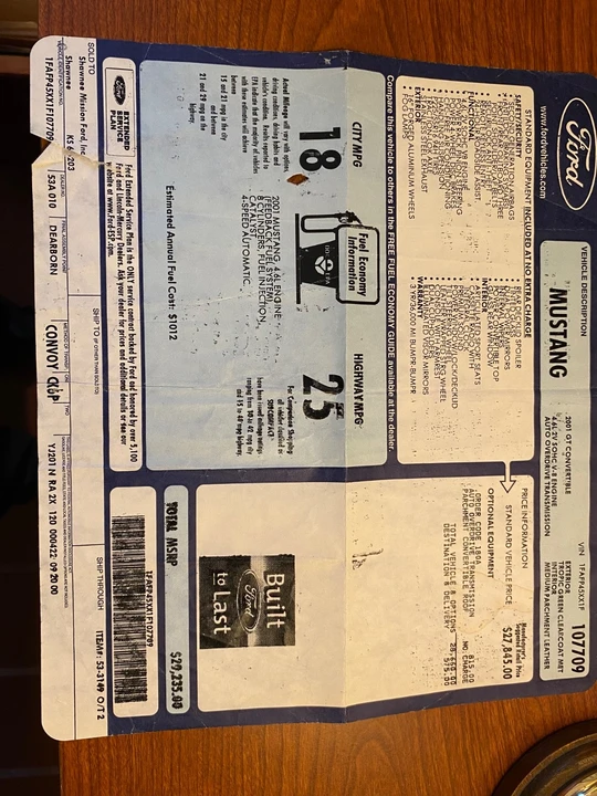 2001 Ford SN95 Mustang - Image 9 of 21