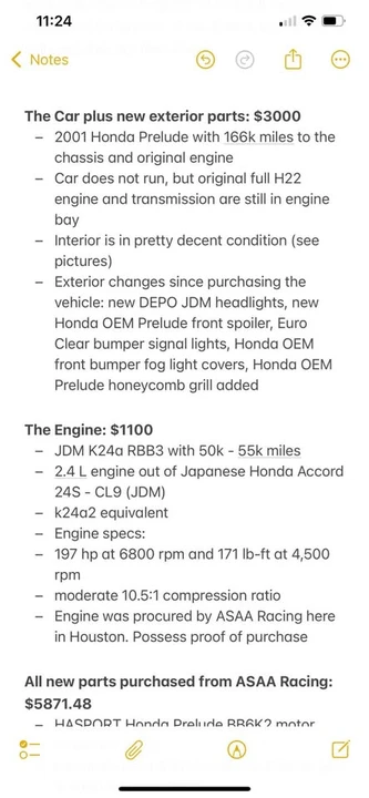 2001 Honda Prelude 5th Gen - Image 4 of 10