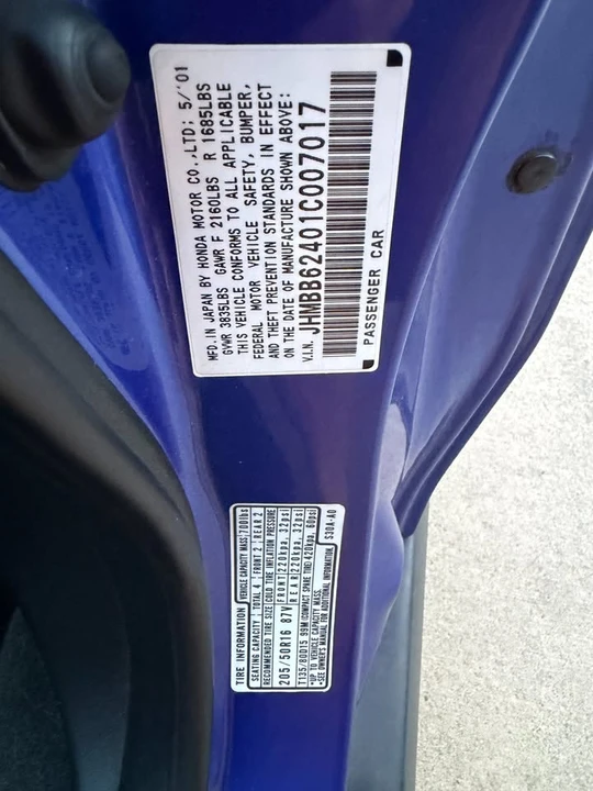 2001 Honda Prelude 5th Gen - Image 14 of 20