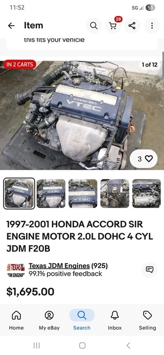 2001 Honda Prelude 5th Gen - Image 6 of 9