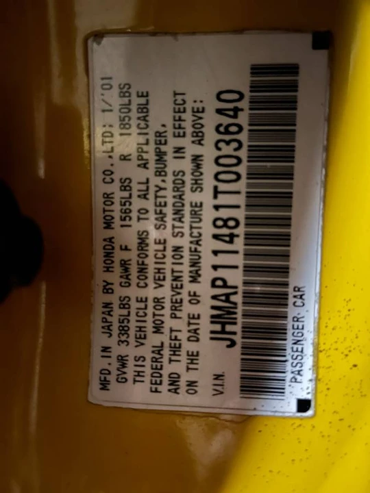 2001 Honda AP1 S2000 - Image 20 of 20