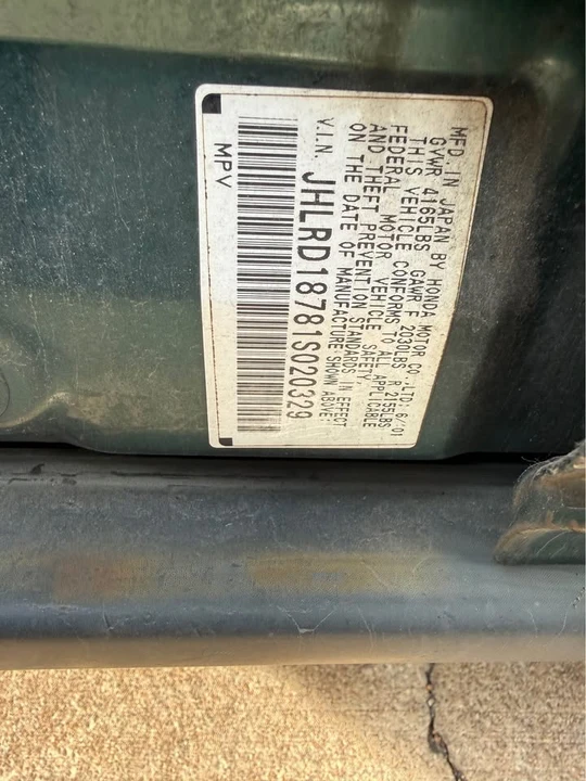 2001 Honda CR-V 1st Gen - Image 13 of 13