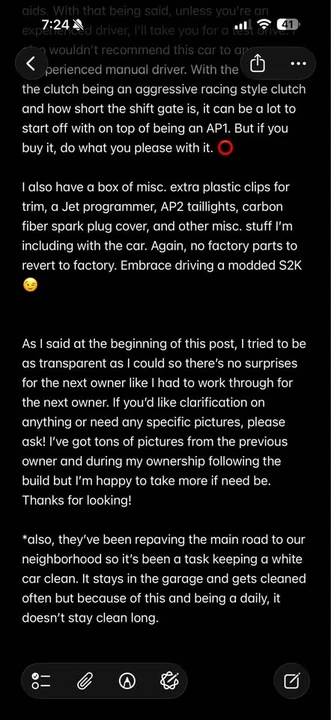 2001 Honda AP1 S2000 - Image 20 of 20