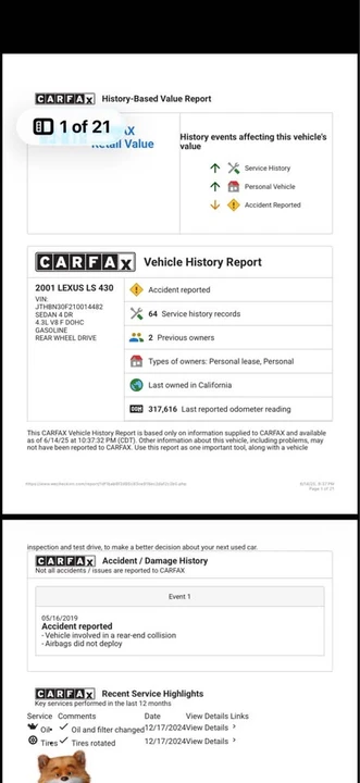 2001 Lexus LS 3rd Gen - Image 14 of 14