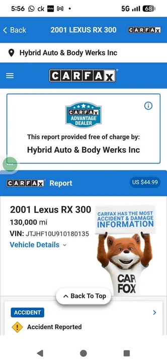 2001 Lexus RX 1st Gen - Image 9 of 9