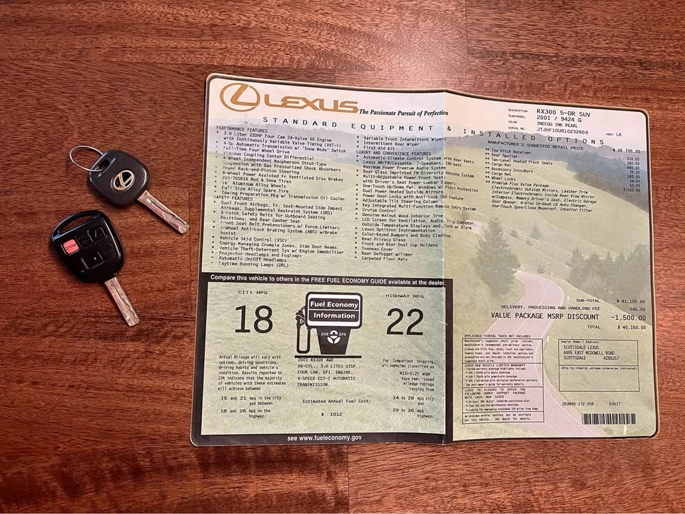 2001 Lexus RX 1st Gen - Image 19 of 20