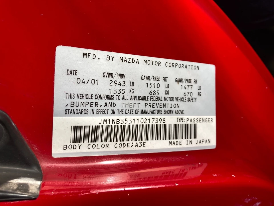 2001 Mazda NB MX-5 Miata - Image 19 of 19