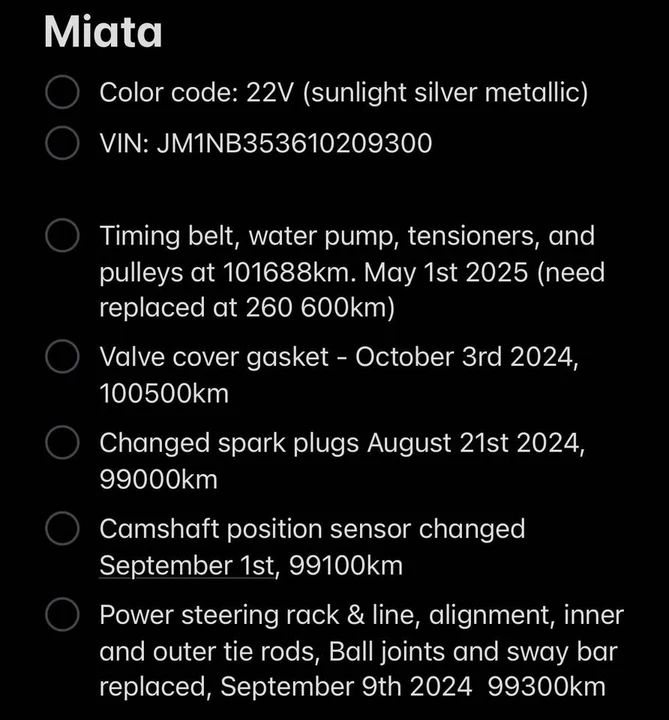 2001 Mazda NB MX-5 Miata - Image 20 of 20