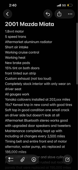 2001 Mazda NB MX-5 Miata - Image 10 of 11