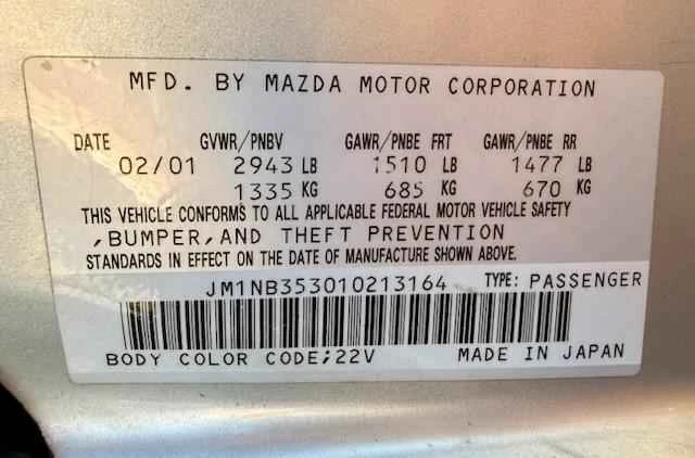 2001 Mazda NB MX-5 Miata - Image 13 of 17