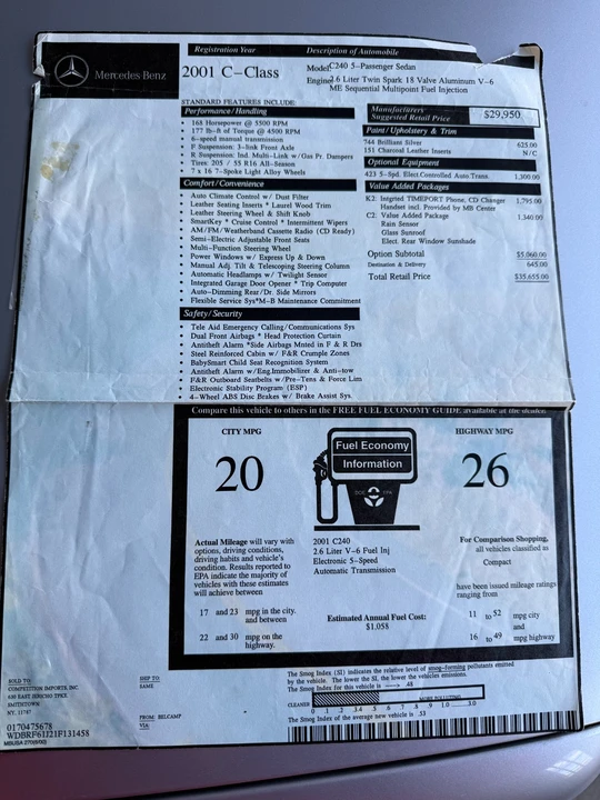 2001 Mercedes-Benz W203 C-Class - Image 3 of 15