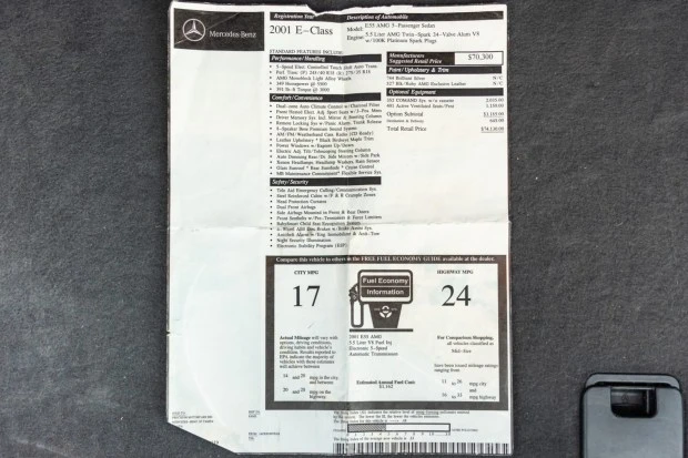 2001 Mercedes-Benz W210 E 36 & E 50 & E 55 & E 60 AMG - Image 8 of 8