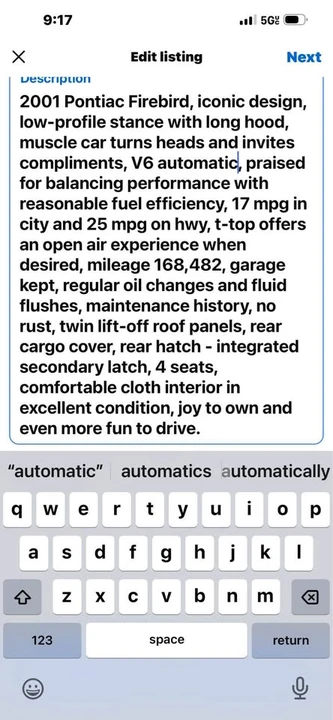 2001 Pontiac Firebird 4th Gen - Image 7 of 9