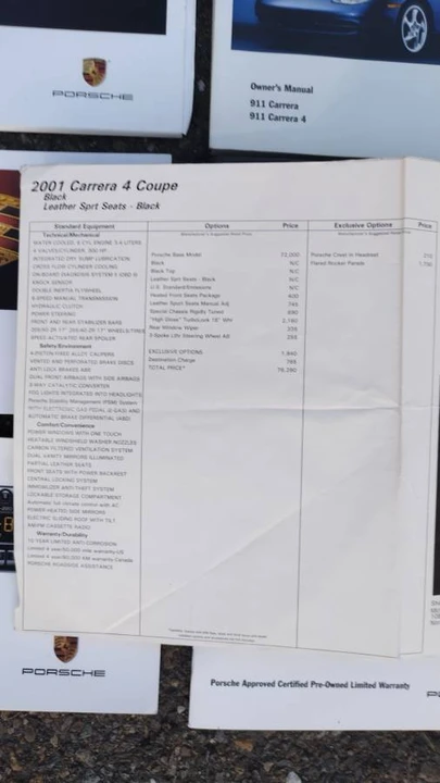 2001 Porsche 996 Carrera 4 - Image 22 of 24