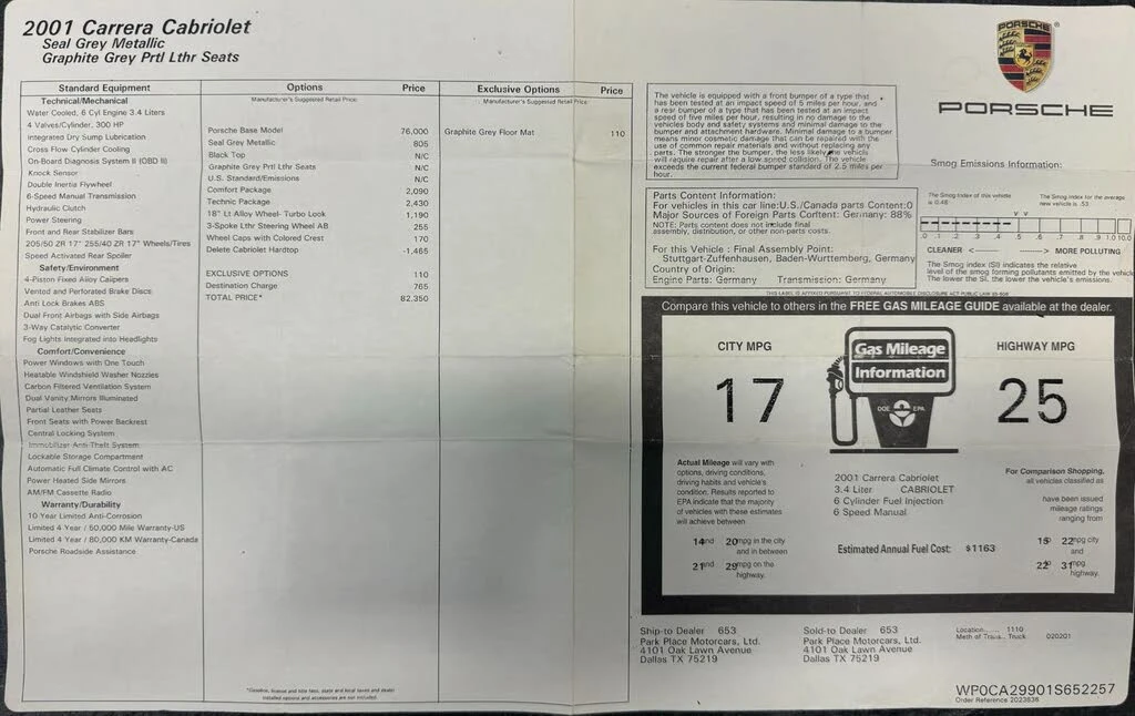 2001 Porsche 996 Carrera - Image 8 of 28