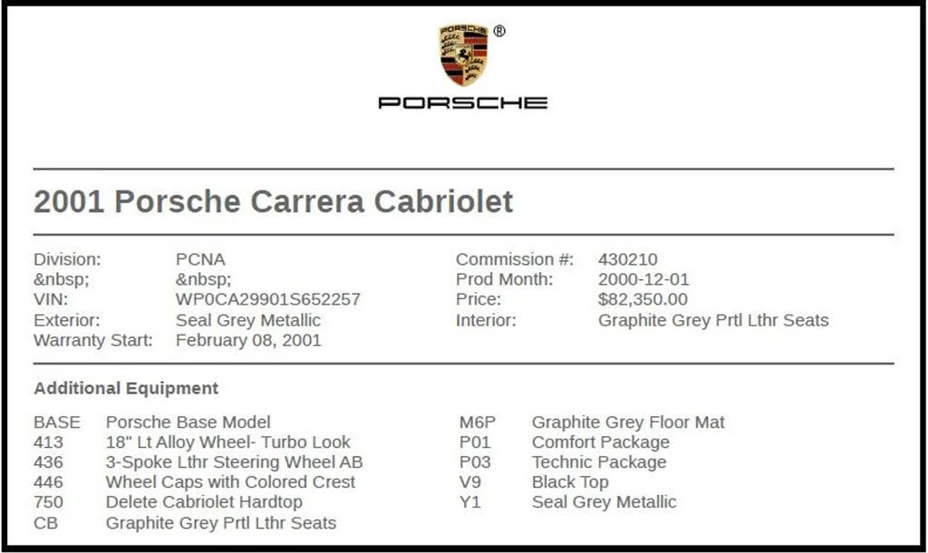 2001 Porsche 996 Carrera - Image 7 of 28