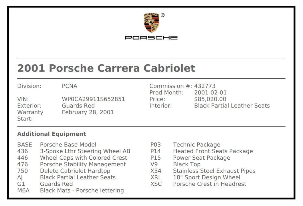 2001 Porsche 996 Carrera - Image 27 of 31