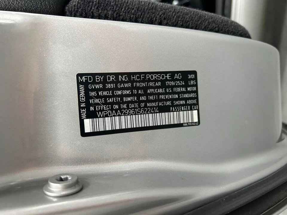2001 Porsche 996 Carrera 4 - Image 31 of 31