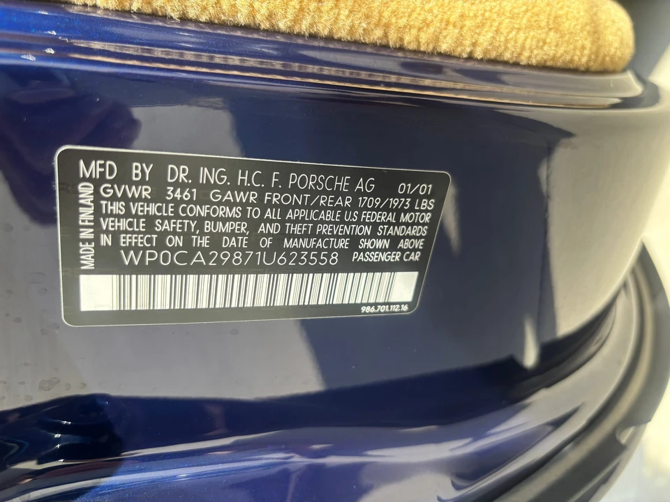 2001 Porsche 986 Boxster - Image 27 of 31