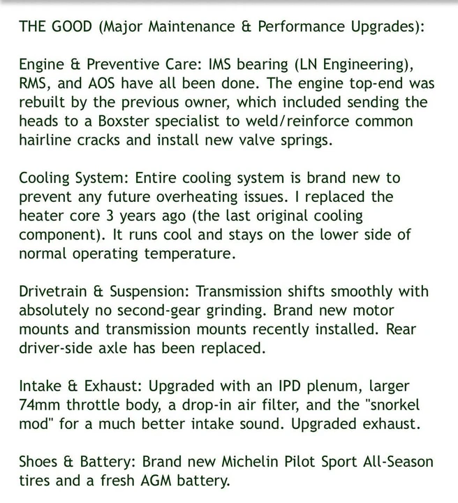 2001 Porsche 986 Boxster S - Image 9 of 11