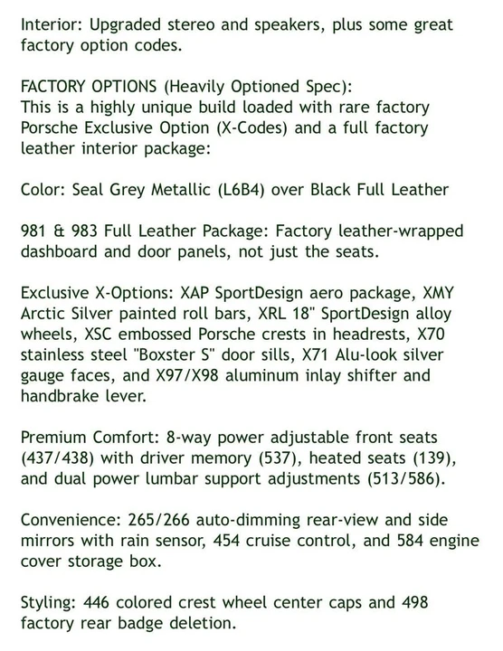 2001 Porsche 986 Boxster S - Image 10 of 11