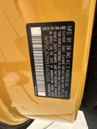 2001 Porsche 986 Boxster - Image 15 of 18