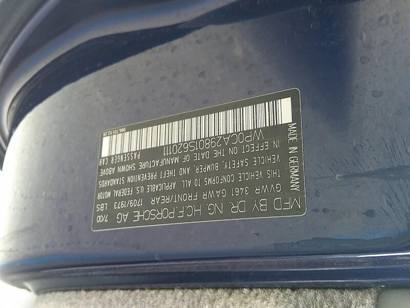 2001 Porsche 986 Boxster - Image 11 of 12