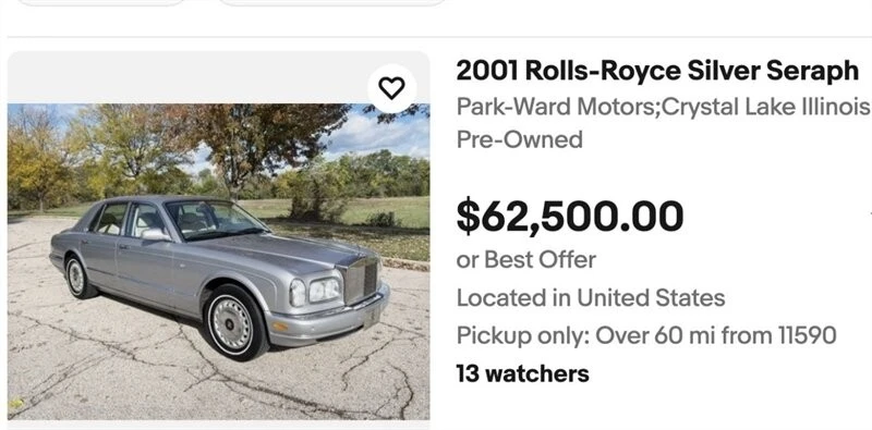 2001 Rolls-Royce Silver Seraph - Image 11 of 12