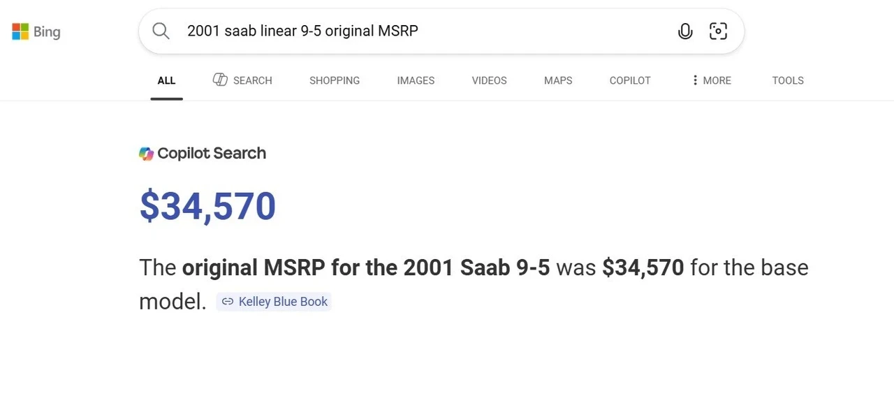 2001 Saab 9-5 1st Gen - Image 3 of 19