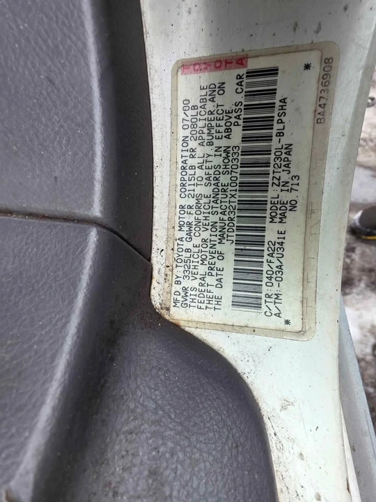 2001 Toyota Celica 7th Gen - Image 9 of 10