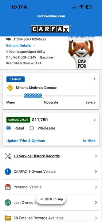 2001 Toyota 4Runner 3rd Gen - Image 8 of 9