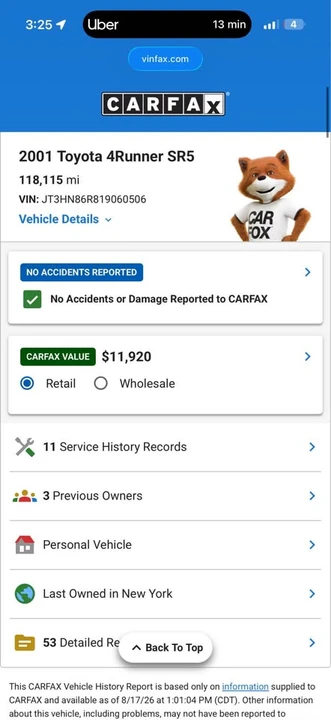 2001 Toyota 4Runner 3rd Gen - Image 17 of 17