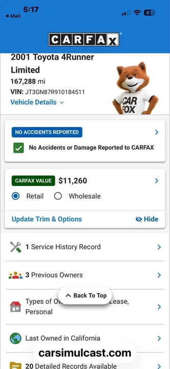 2001 Toyota 4Runner 3rd Gen - Image 17 of 17