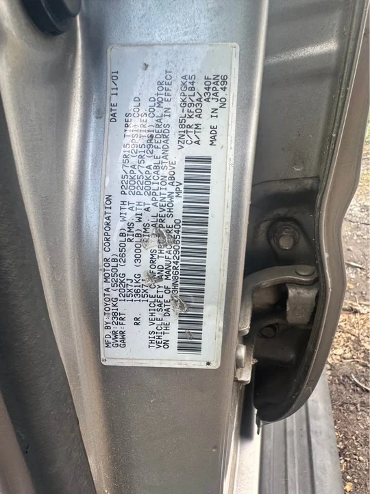 2001 Toyota 4Runner 3rd Gen - Image 2 of 13