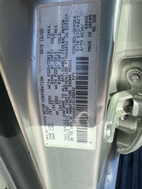 2001 Toyota 4Runner 3rd Gen - Image 17 of 18