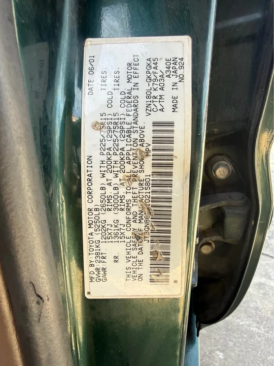 2001 Toyota 4Runner 3rd Gen - Image 12 of 12