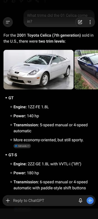 2001 Toyota Celica 7th Gen - Image 2 of 2