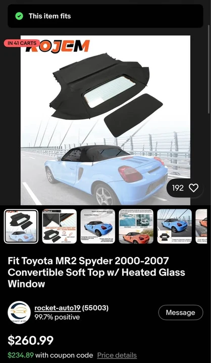 2001 Toyota MR2 Spyder/MR-S - Image 17 of 18